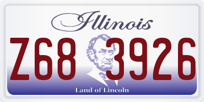 IL license plate Z683926