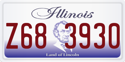 IL license plate Z683930