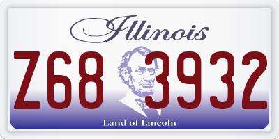 IL license plate Z683932