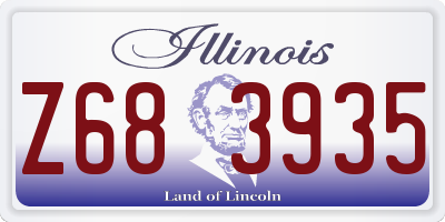 IL license plate Z683935