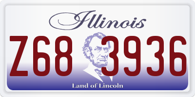 IL license plate Z683936