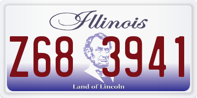 IL license plate Z683941