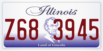 IL license plate Z683945