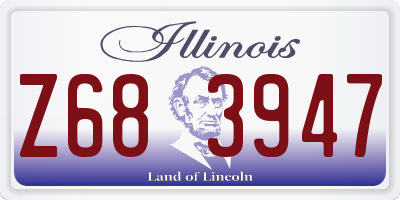 IL license plate Z683947