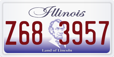 IL license plate Z683957