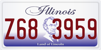 IL license plate Z683959