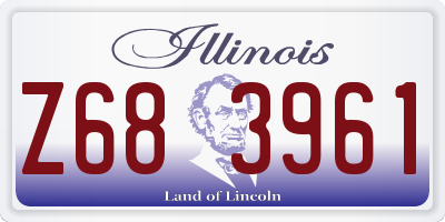 IL license plate Z683961