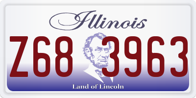 IL license plate Z683963