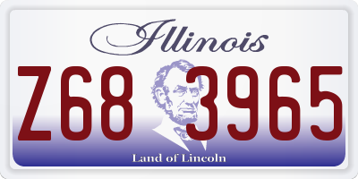 IL license plate Z683965