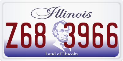 IL license plate Z683966