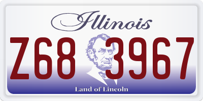 IL license plate Z683967