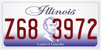 IL license plate Z683972
