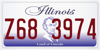 IL license plate Z683974