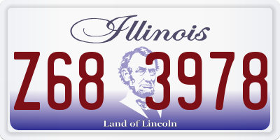 IL license plate Z683978