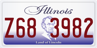 IL license plate Z683982