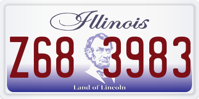 IL license plate Z683983