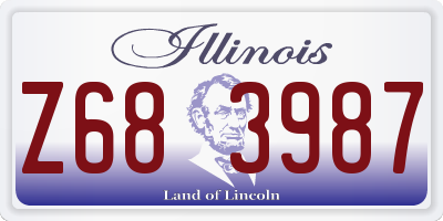 IL license plate Z683987