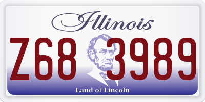 IL license plate Z683989
