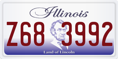 IL license plate Z683992