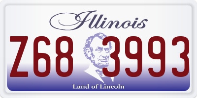 IL license plate Z683993