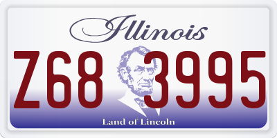 IL license plate Z683995