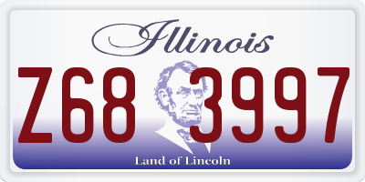 IL license plate Z683997