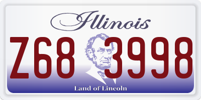 IL license plate Z683998