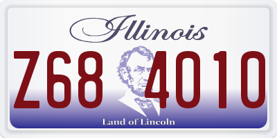 IL license plate Z684010