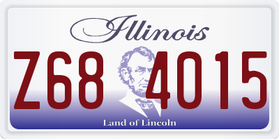 IL license plate Z684015