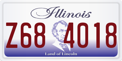 IL license plate Z684018