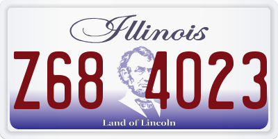 IL license plate Z684023