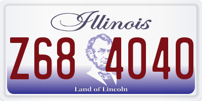 IL license plate Z684040
