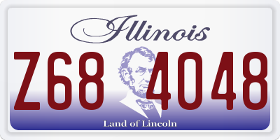 IL license plate Z684048