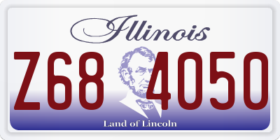 IL license plate Z684050