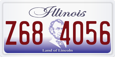IL license plate Z684056