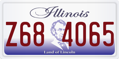 IL license plate Z684065