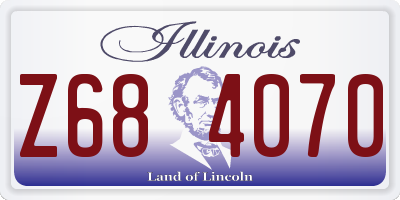 IL license plate Z684070