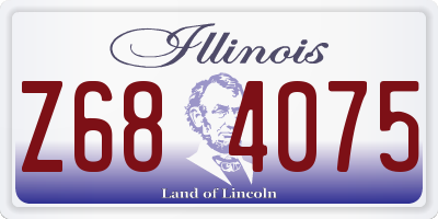 IL license plate Z684075