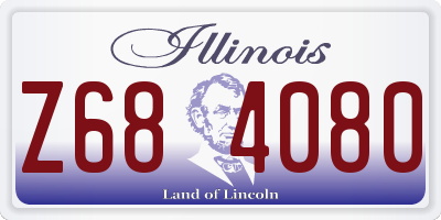 IL license plate Z684080