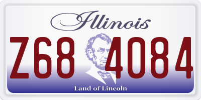 IL license plate Z684084