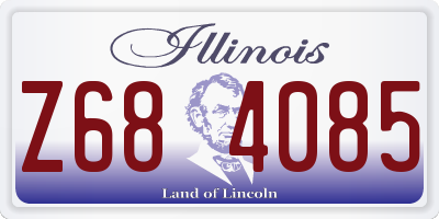 IL license plate Z684085