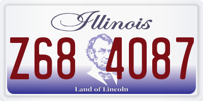 IL license plate Z684087
