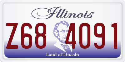 IL license plate Z684091