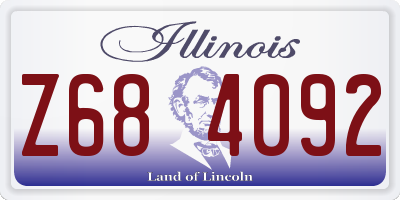 IL license plate Z684092