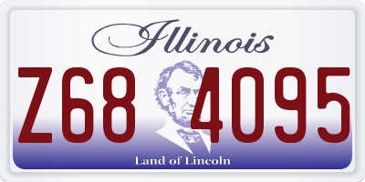 IL license plate Z684095