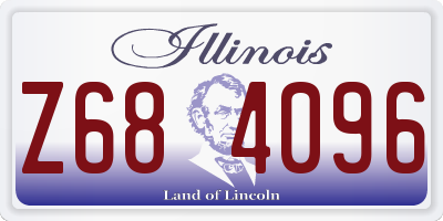 IL license plate Z684096