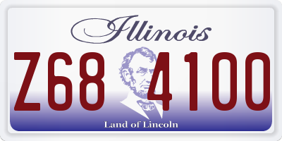 IL license plate Z684100