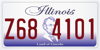 IL license plate Z684101