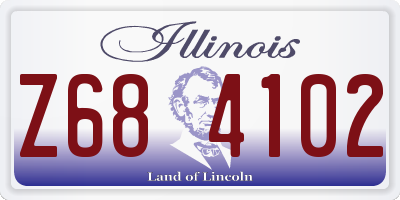 IL license plate Z684102