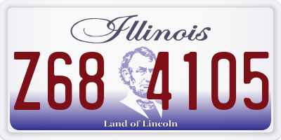 IL license plate Z684105